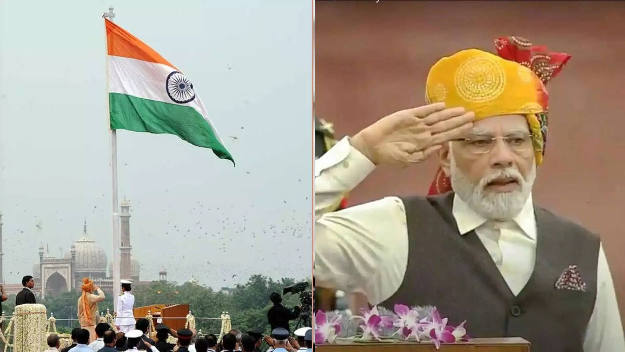 modi flag hoisting