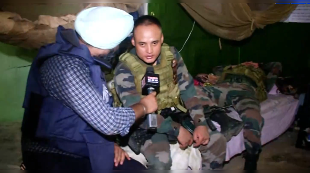 Soldiers Speak To Times Now In J&K's Naushera Sector