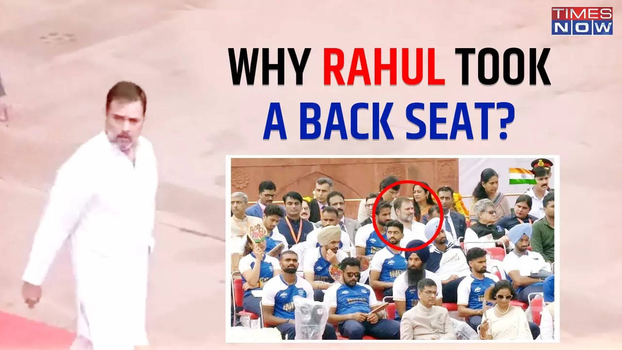 Why Rahul Gandhi sat at the second last row, while as per protocol Leader of Opposition is allocated a seat in the first row alongside cabinet ministers