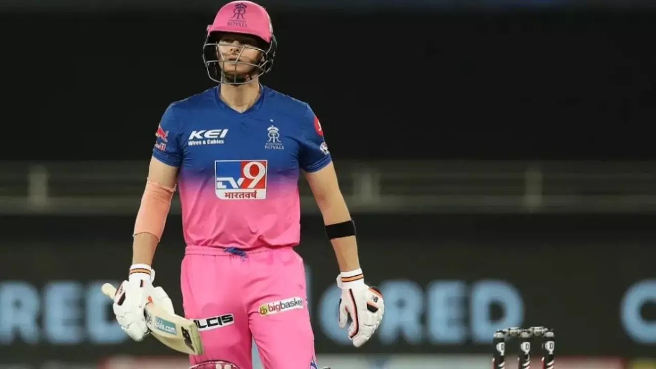 Steve Smith during his stint with Rajasthan Royals in IPL