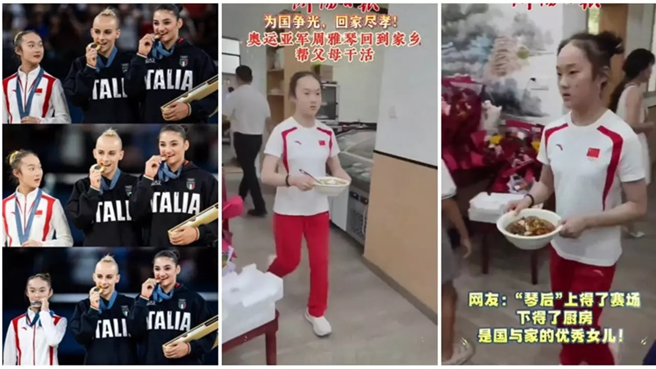 Medal-Biting Chinese Gymnast Returns to Restaurant Job After Olympic Silver