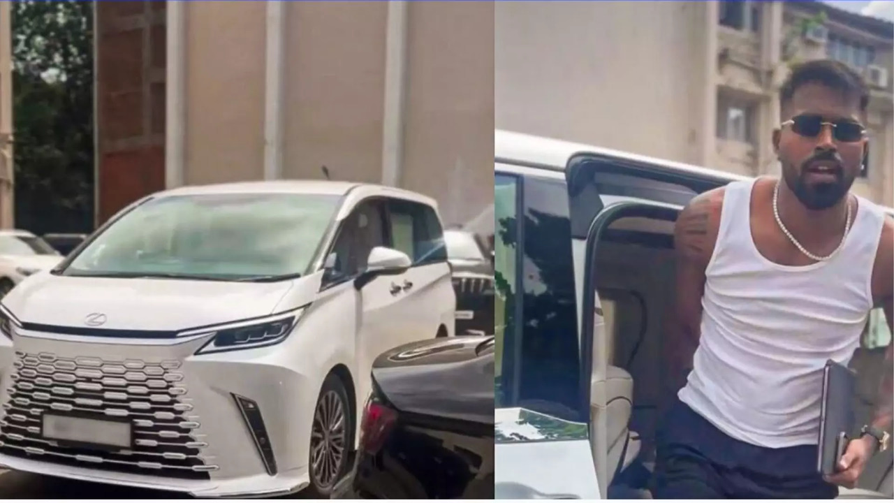 Hardik Pandya's Lexus LM Times Drive