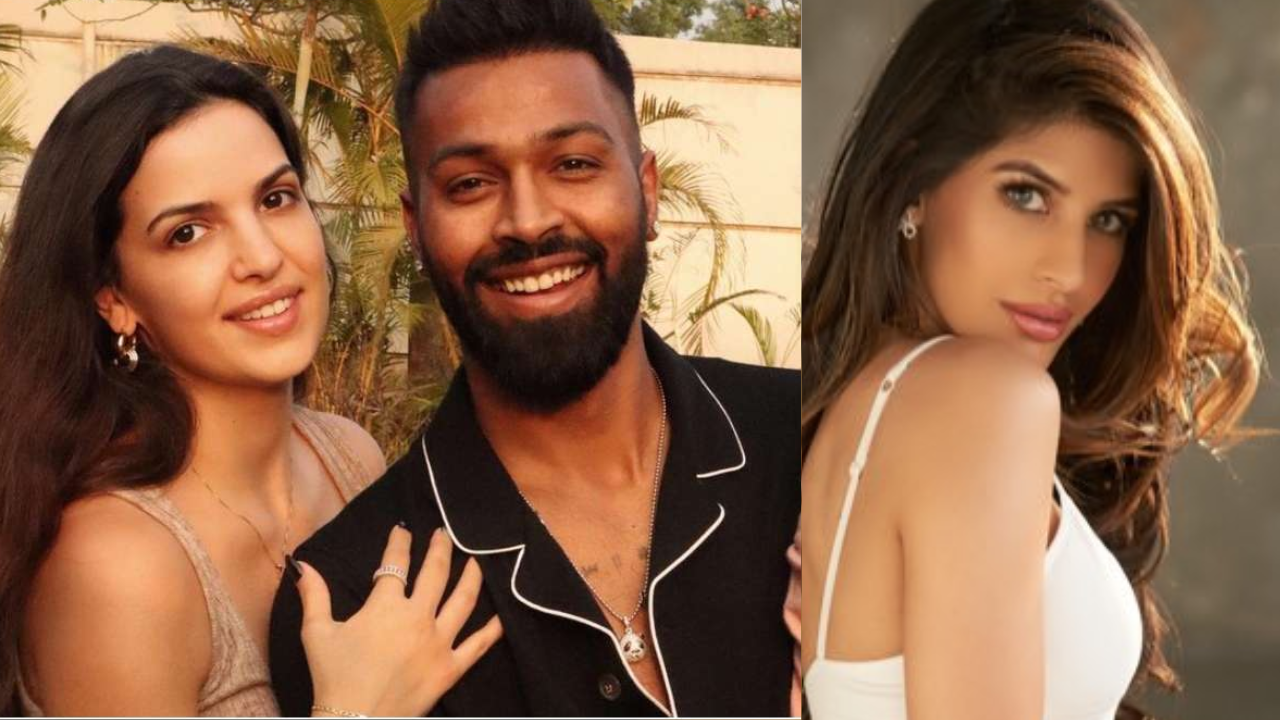 Natasa Stankovic, Hardik Pandya and Jasmin Walia