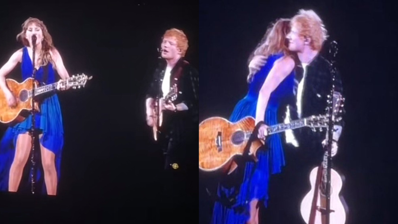 Ed Sheeran Joins Taylor Swift At Wembly