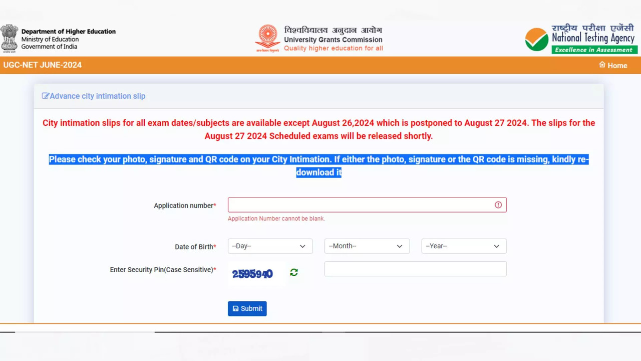 UGC NET Admit Card 2024 Soon, City Slip Released For August 28-September 4 Exams