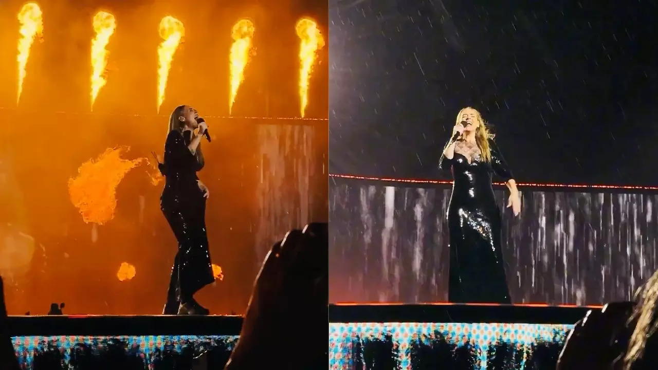Viral Video: Adele Sings ‘Set Fire to The Rain’ Amid Downpour and ...