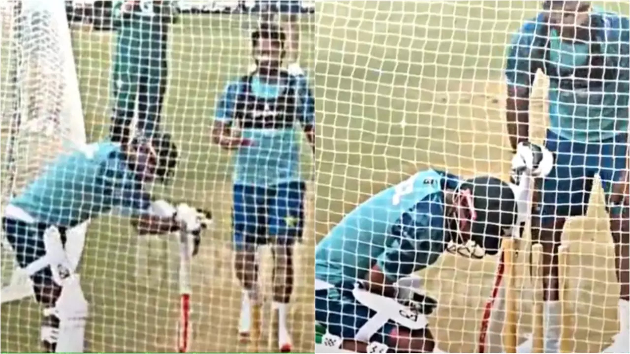 Injury Scare For Babar Azam? Pakistan Star In Pain After Suffering Blow During Nets : WATCH Viral Video