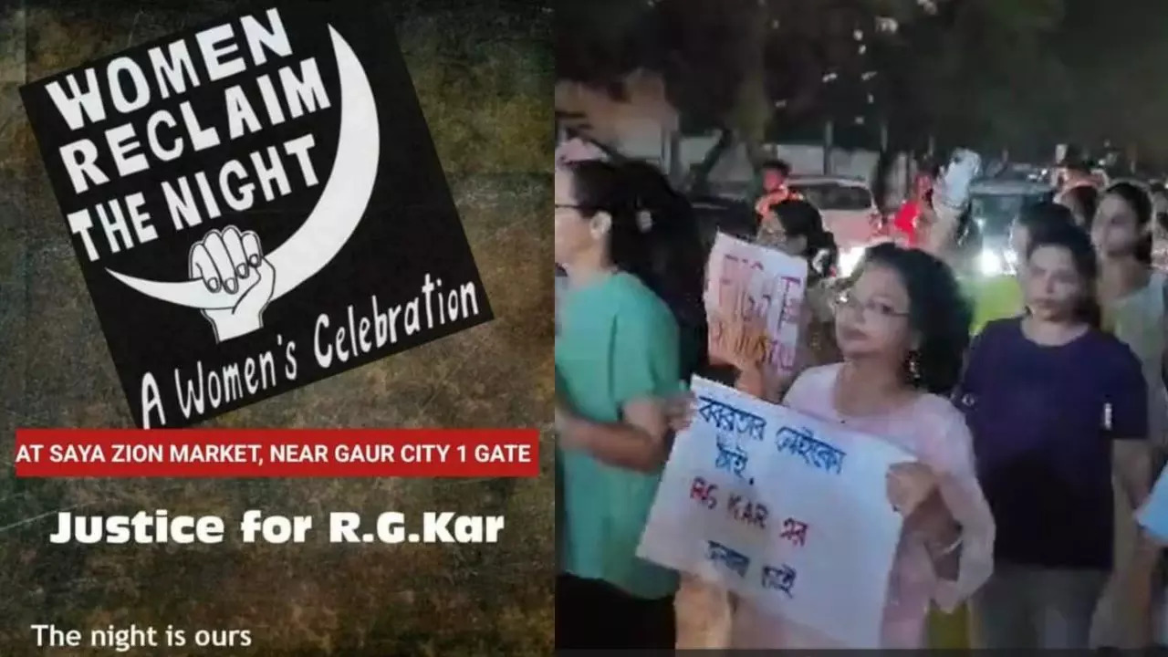 Protests Across Noida Over Kolkata Rape And Murder Case