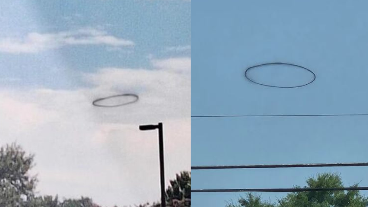 Mysterious Black Ring In The Sky