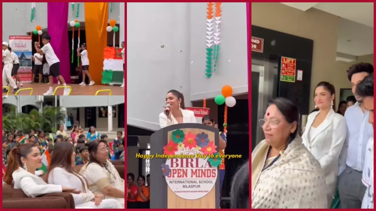 Ankita Lokhande Attends Independence Day Function At Her School With Vicky Jain And Mother-In-Law - Watch