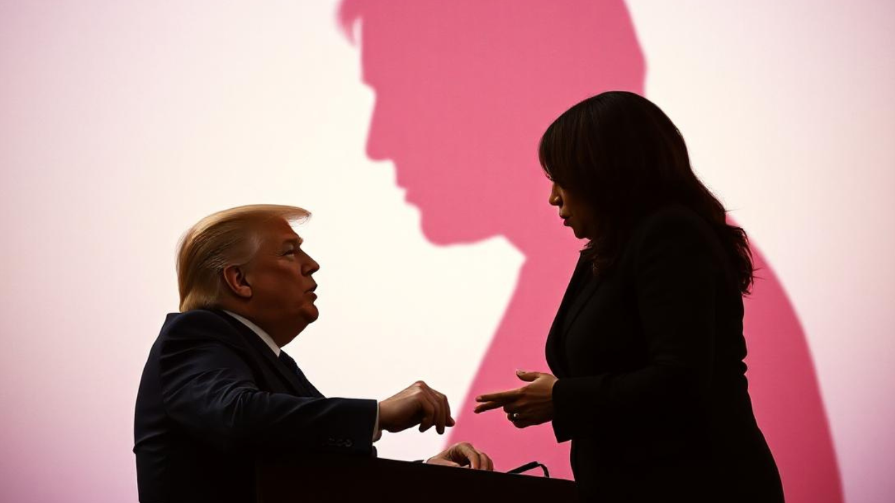 Donald Trump and Kamala Harris