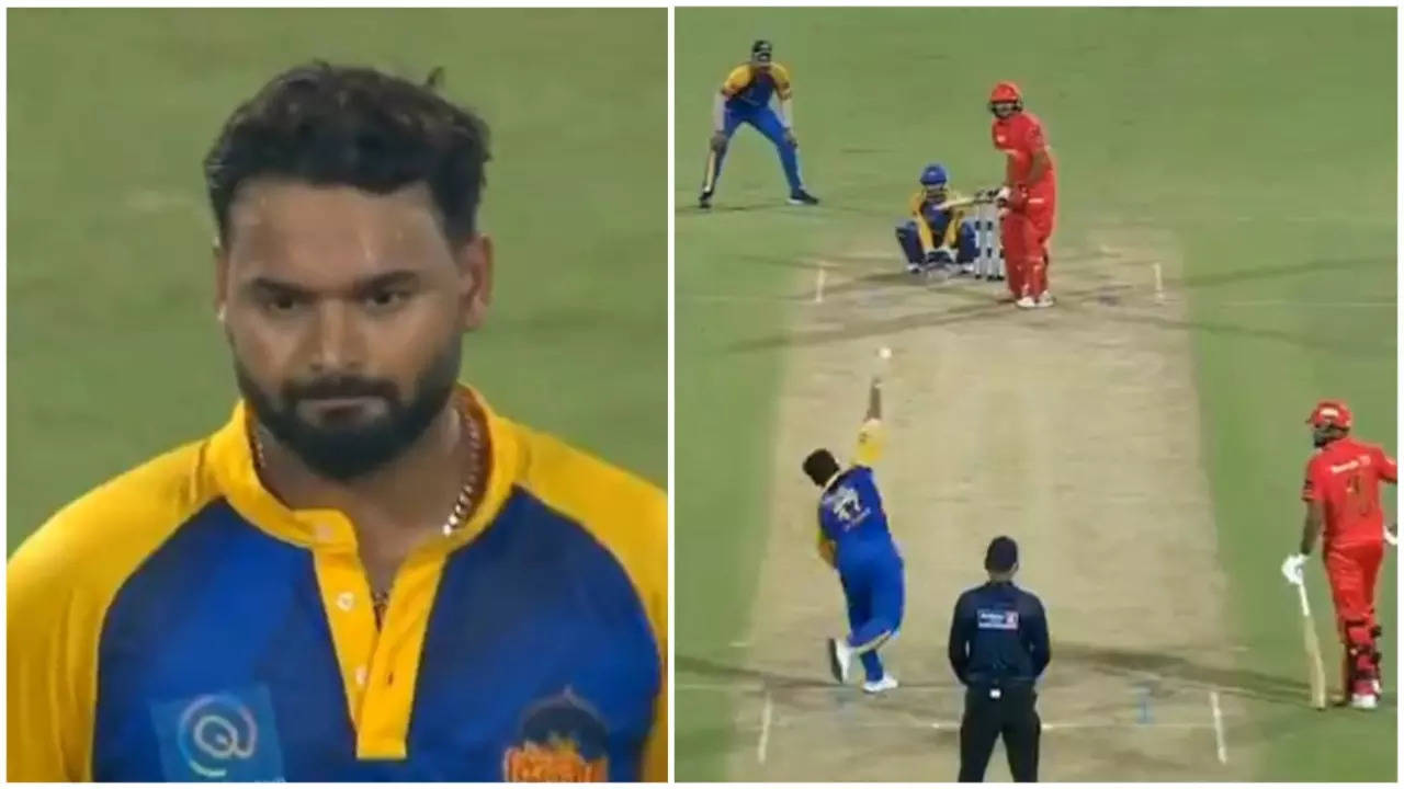 Rishabh Pant Showcases Leg-Spin Skills For Purani Dilli 6 During Delhi Premier League Match : WATCH Video