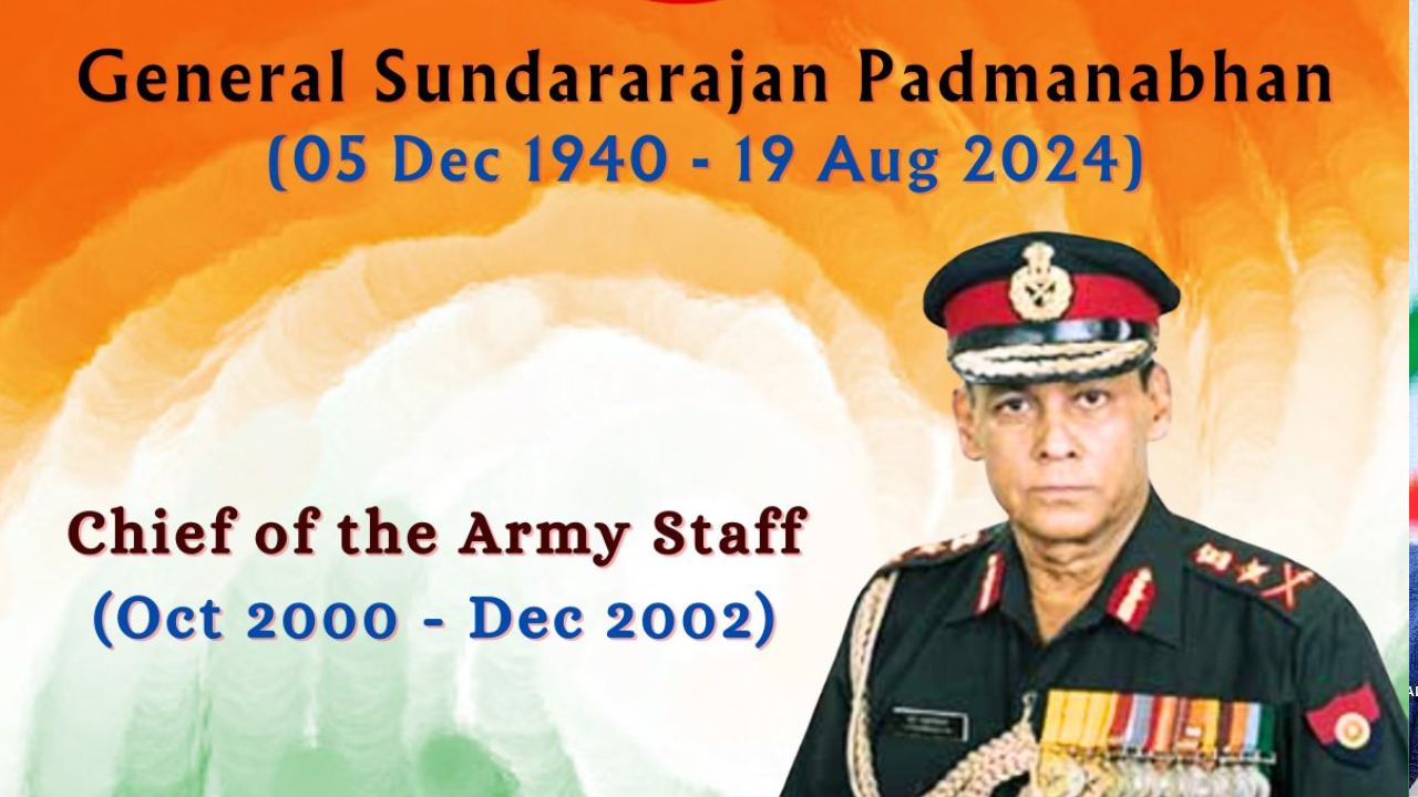 Ex-Army Chief Gen Sundararajan Padmanabhan