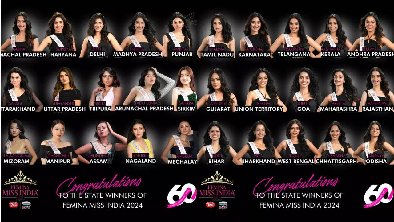 Diamond Jubilee Edition Of Femina Miss India Unveils State Winners