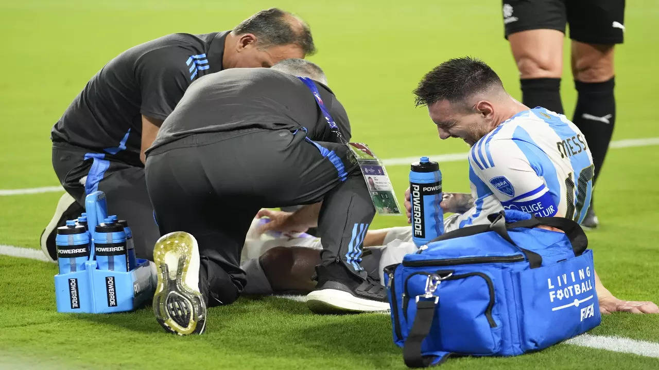 Lionel Messi injured his ankle in the Copa America final