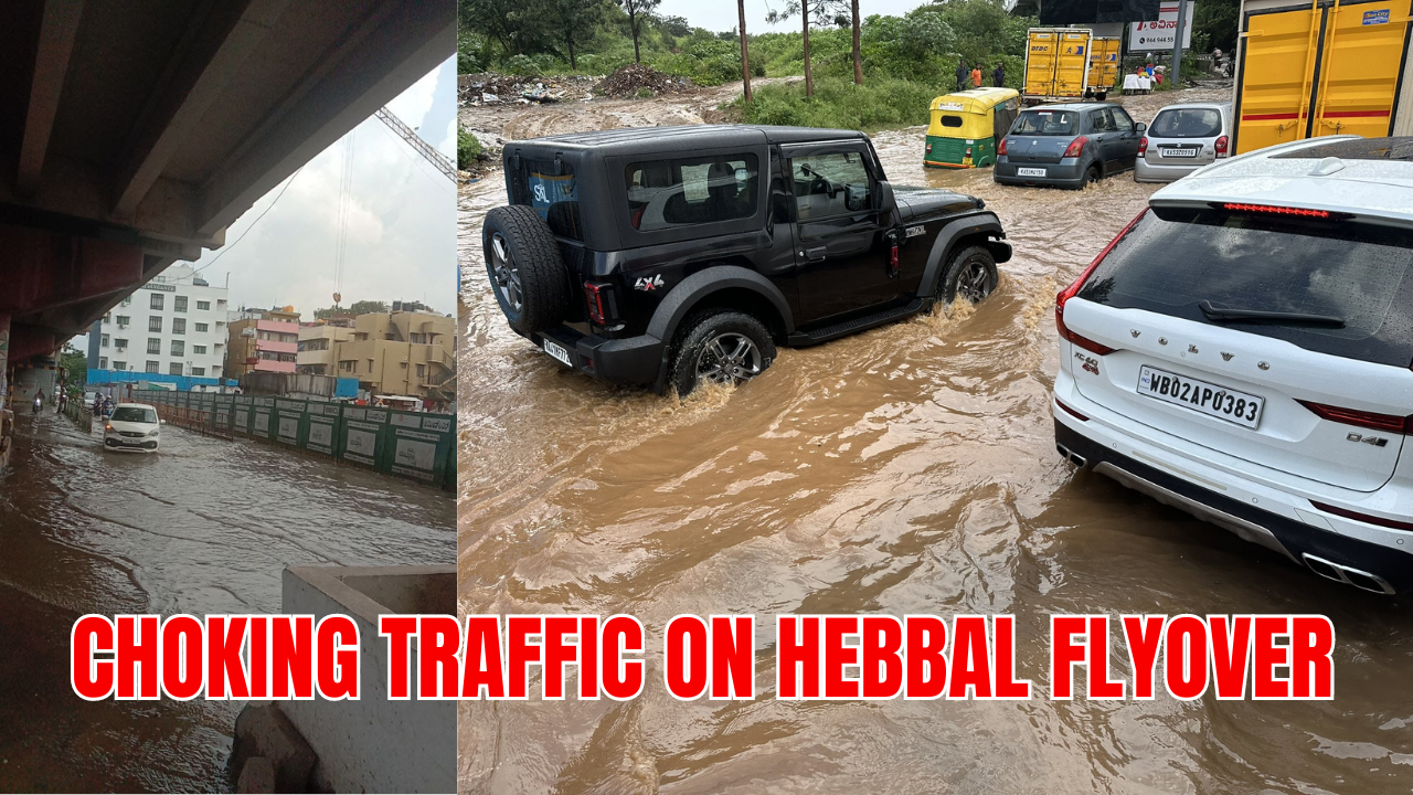 Hebbal Flyover Traffic Choked