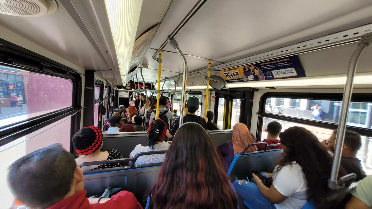 Bus Jam On The Way To DNC.