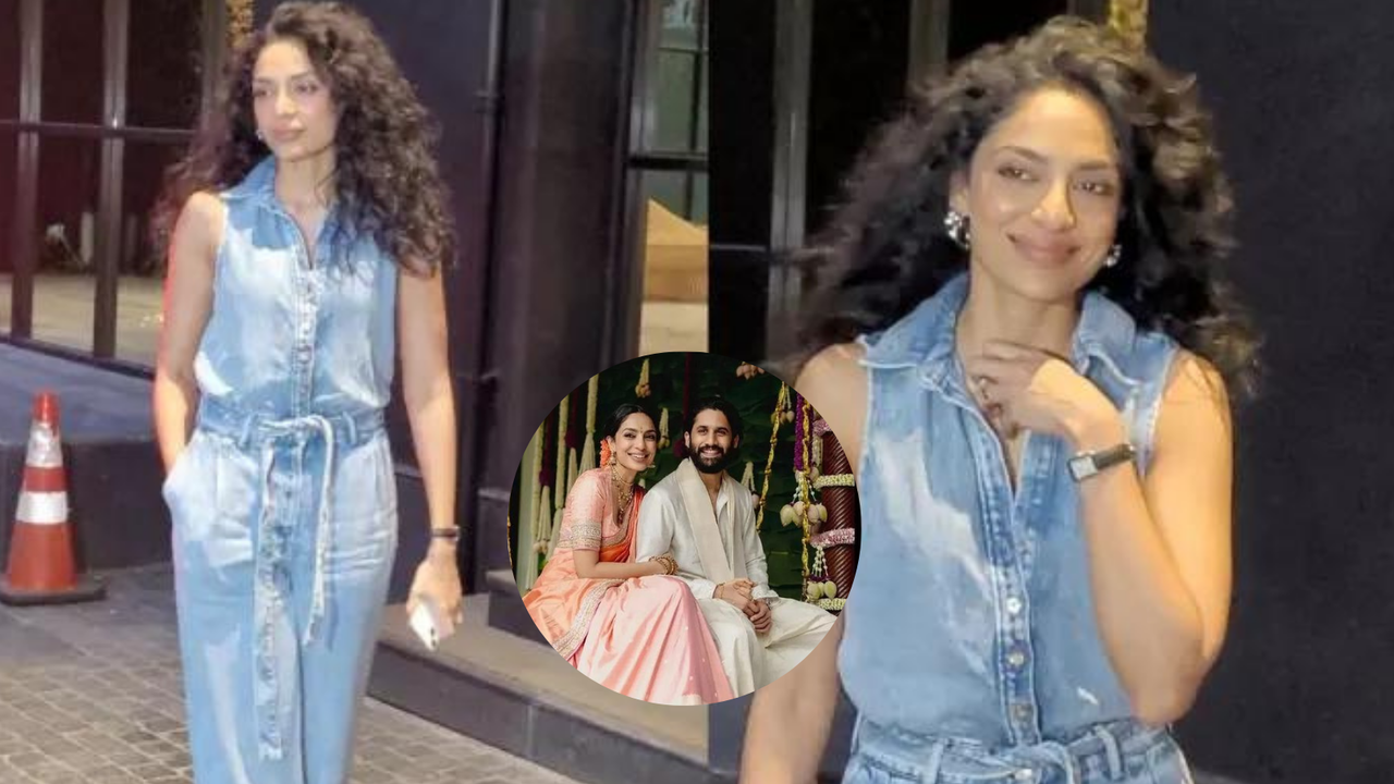 Sobhita Dhulipala Debuts Publicly Post-Engagement to Naga Chaitanya, Blushes As Paps Ask For A Treat