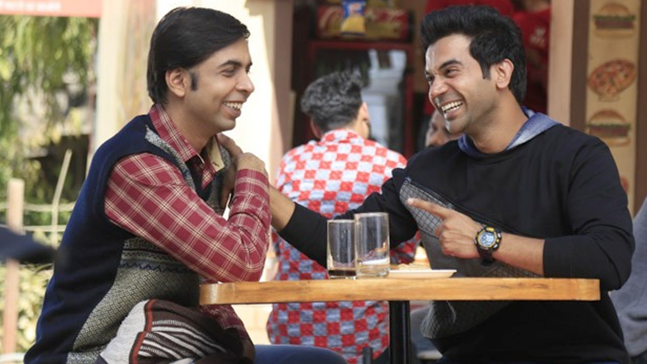 Abhishek Banerjee and Rajkummar Rao in Stree.