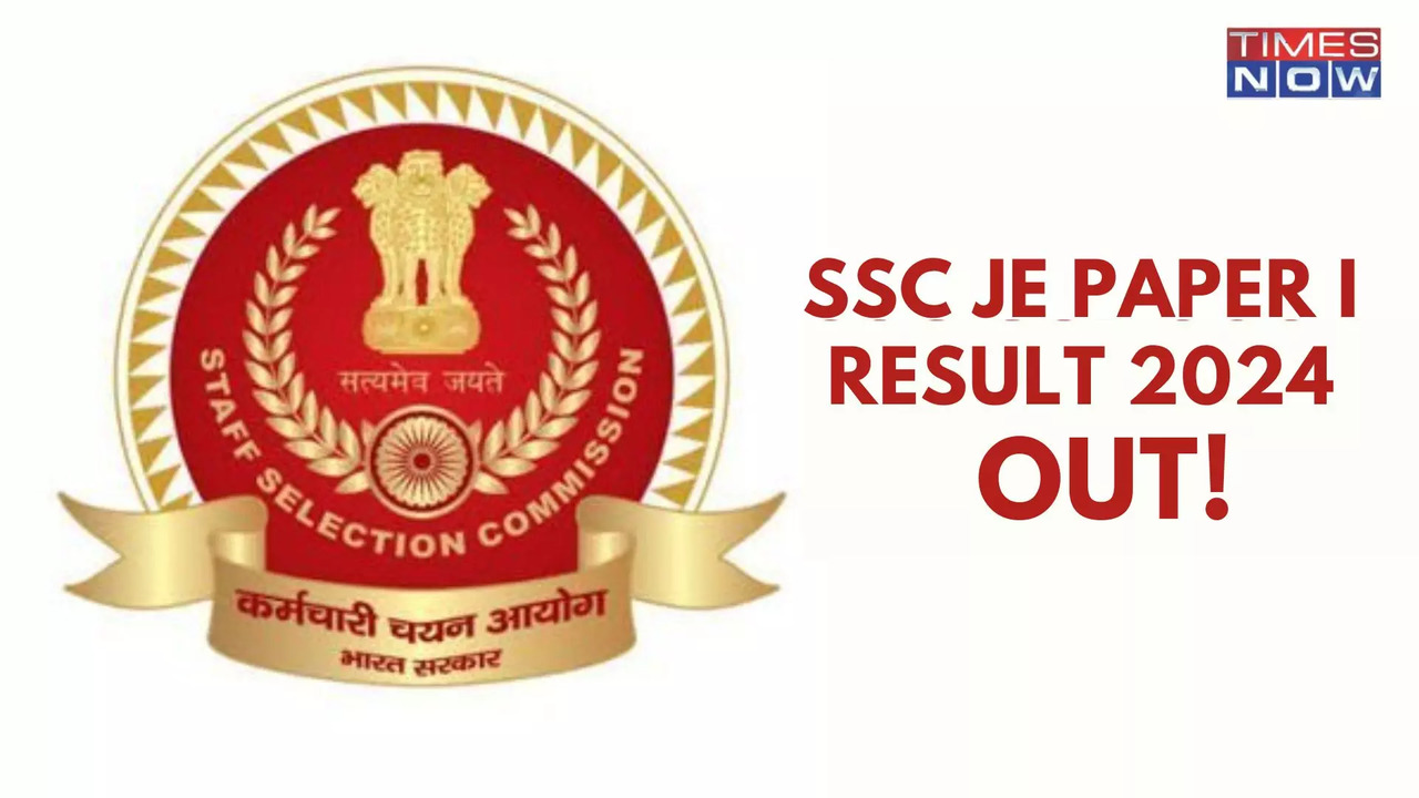 SSC JE Result 2024 For Paper 1 Released at ssc.gov.in, Direct Link