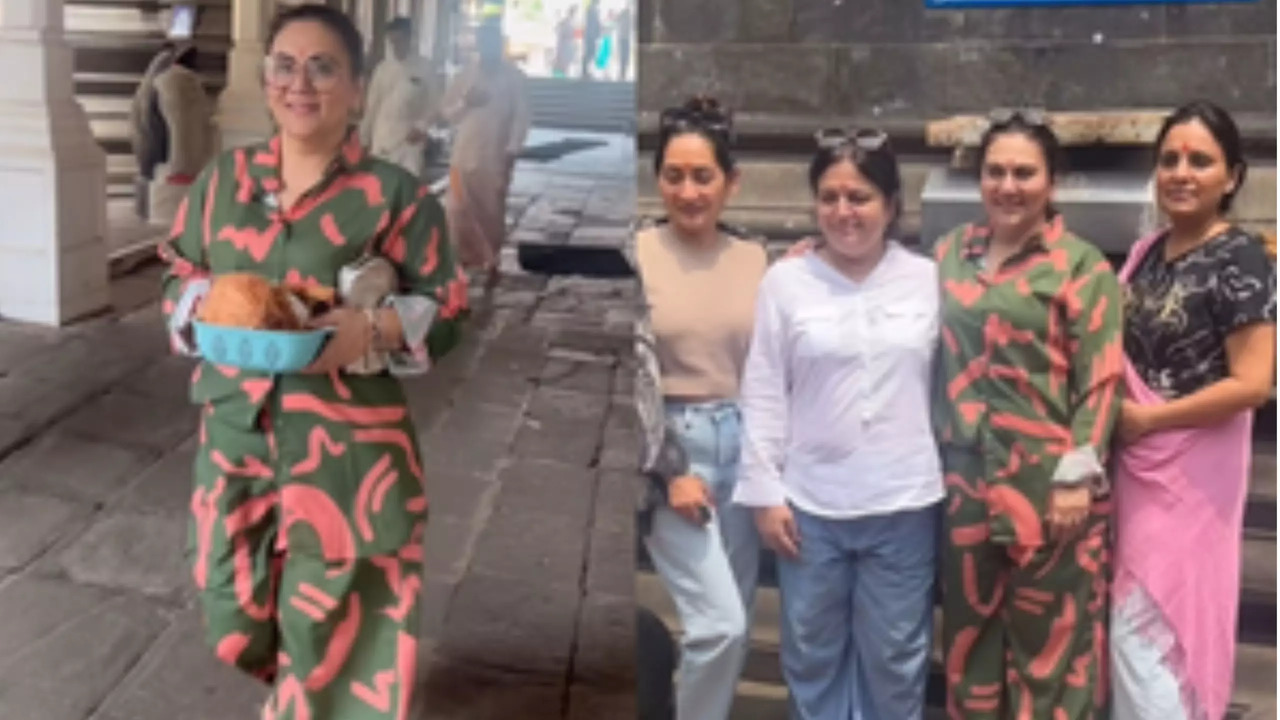 Dipika Chikhlia AKA Sita Of Ramayan Visits Ballaleshwar Pali Temple