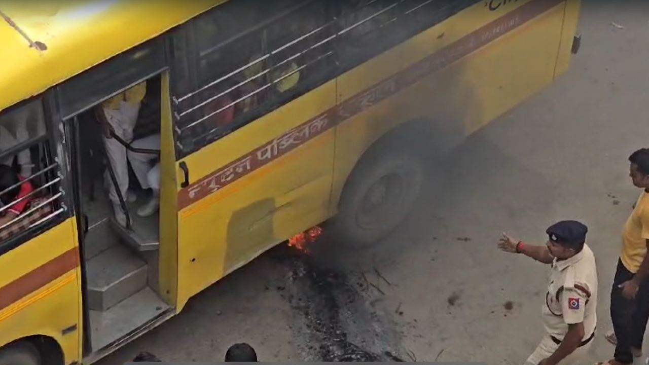 Mob Tries To Burn School Bus With Students On Board During Bharat Bandh