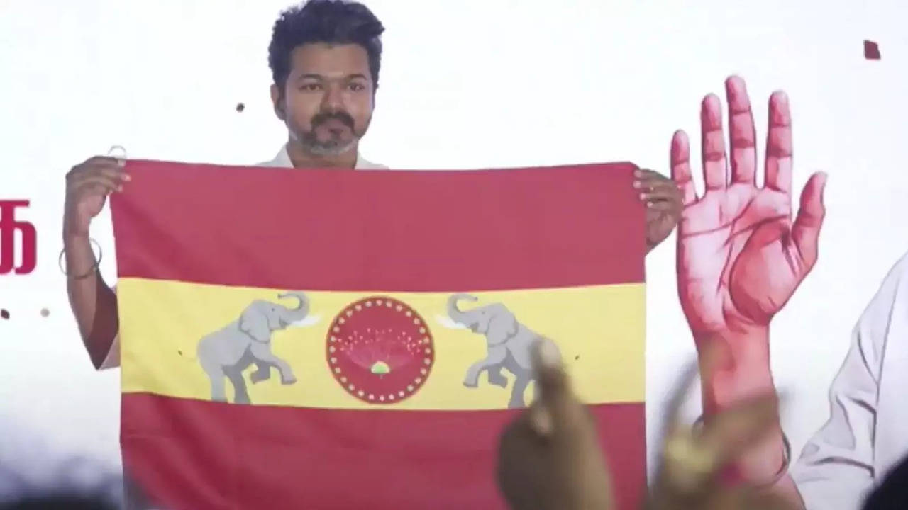 TVK Flag: TVK Chief Vijay Thalapathy Hoists Party Flag, Declares It A ...