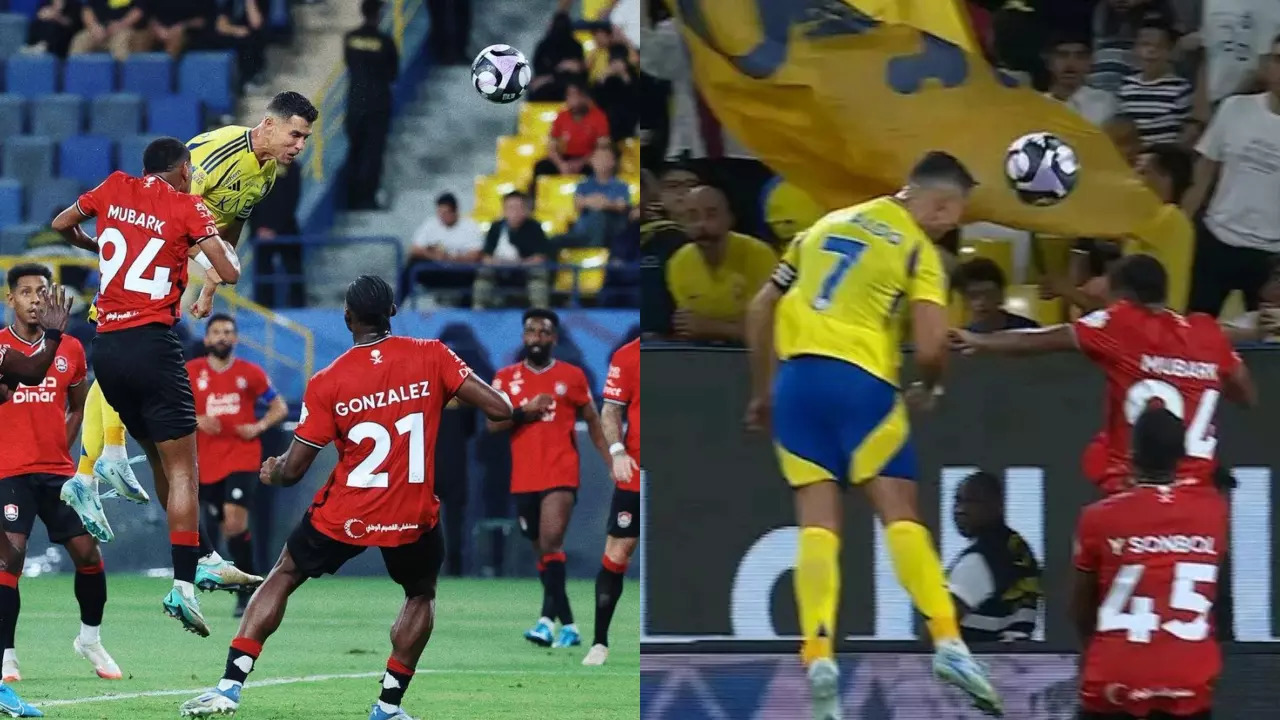 Cristiano Ronaldo Opens His Al-Nassr Account With A Stunning Header, 2 Goals Shy From 900 Career Goals