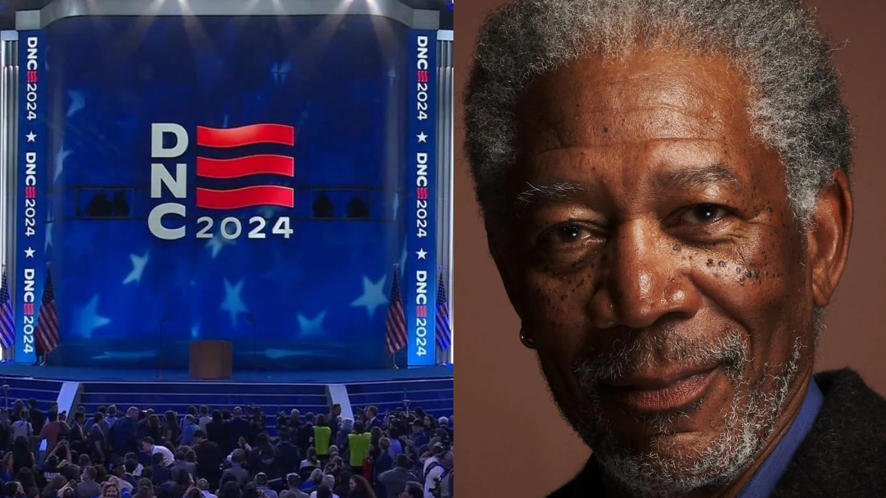 morgan freeman narrates kamala harris video at dnc, netizens say'only getting started'