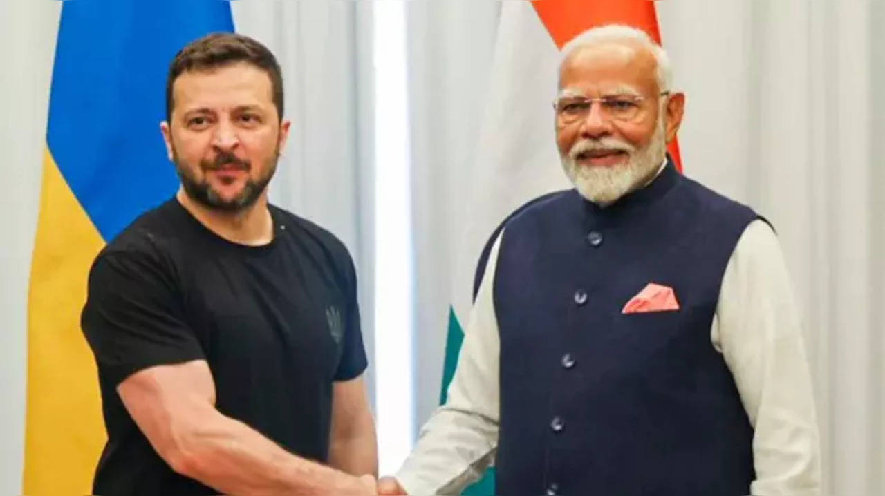 PM Modi and Ukraine's Zelenskyy.