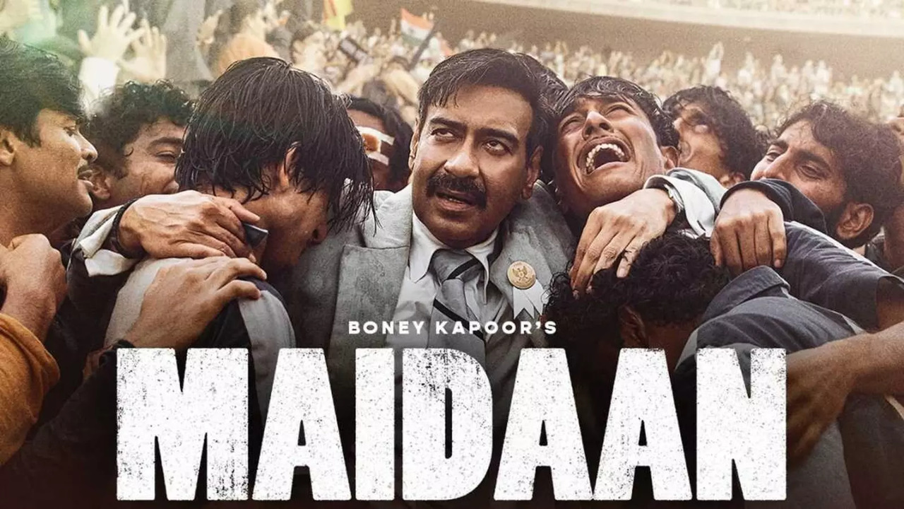 Ajay Devgn in a still from the film Maidaan