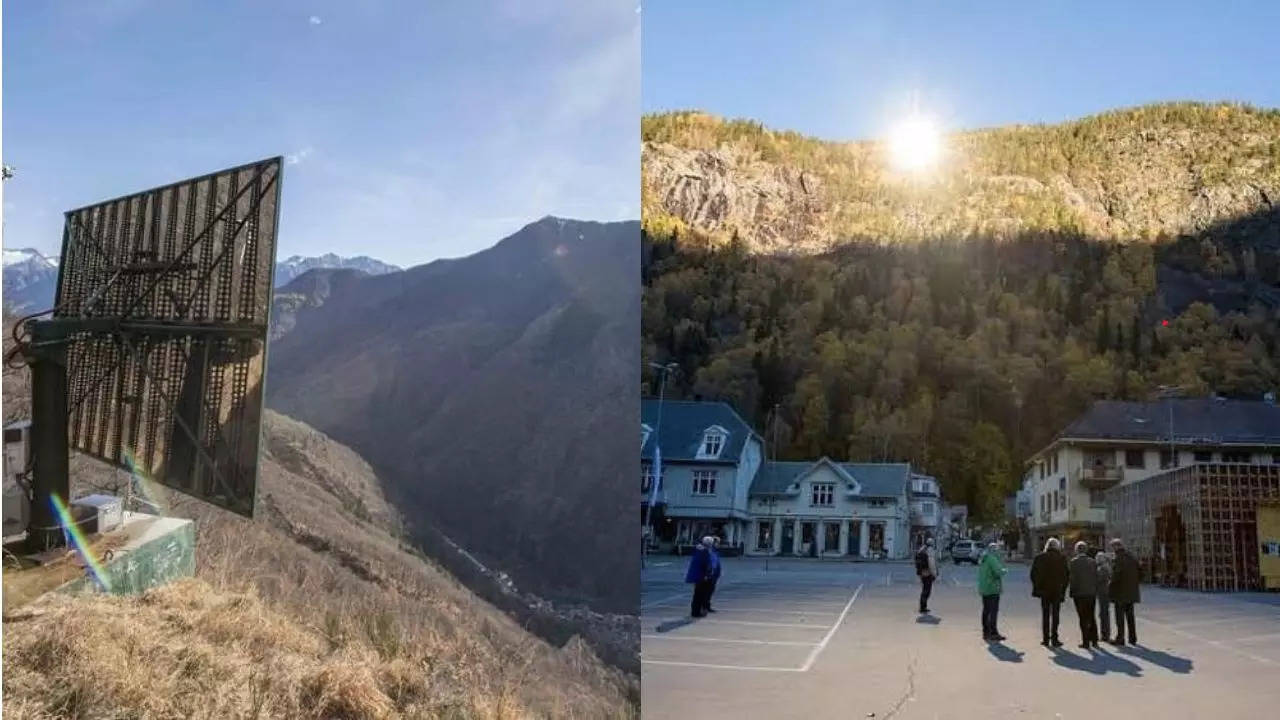 Italian village uses a giant mirror for sunlight. Credit: Instagram/ozgursorgulayan