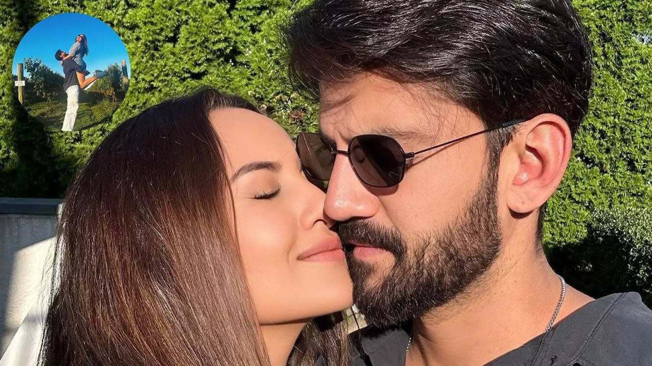 Zaheer Iqbal Cutely Lifts Wifey Sonakshi Sinha In Air In Unseen Pic From US Vacay, Latter Pens Heartwarming Note