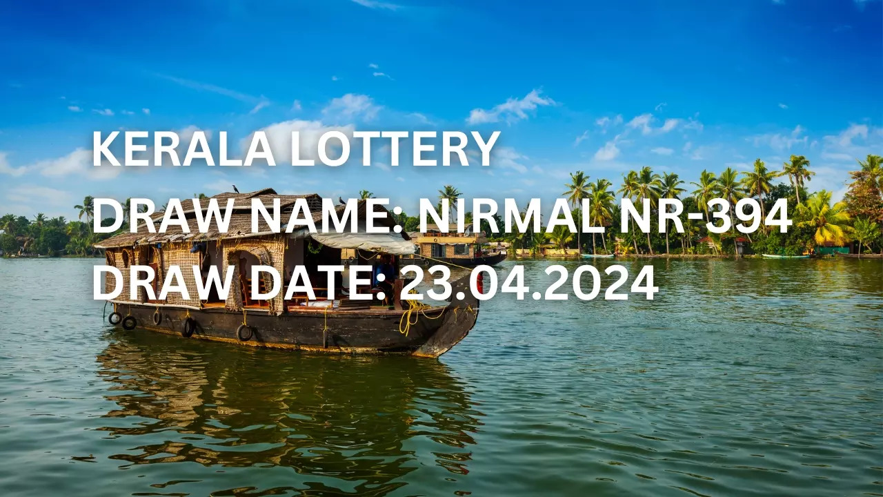 Kerala Lottery result for Nirmal NR-394 on Friday, August 23, 2024. | File