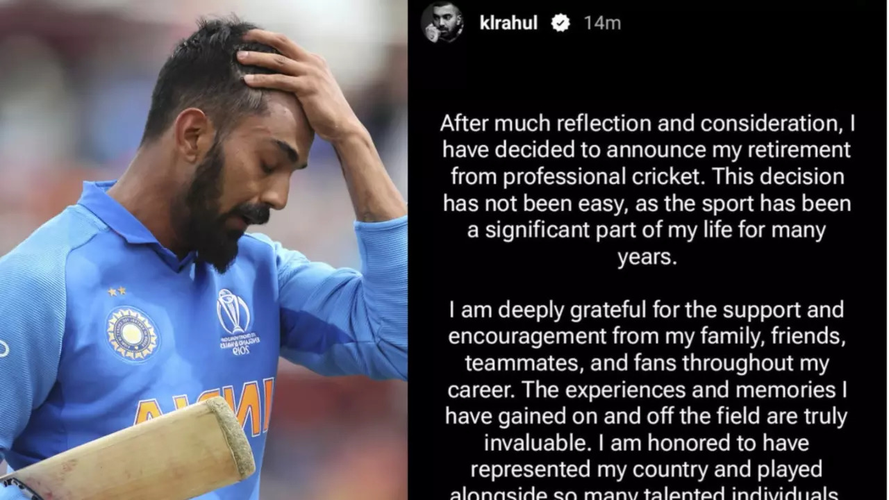 FACT CHECK: KL Rahul Announces Retirement? Truth Behind VIRAL Social Media Post