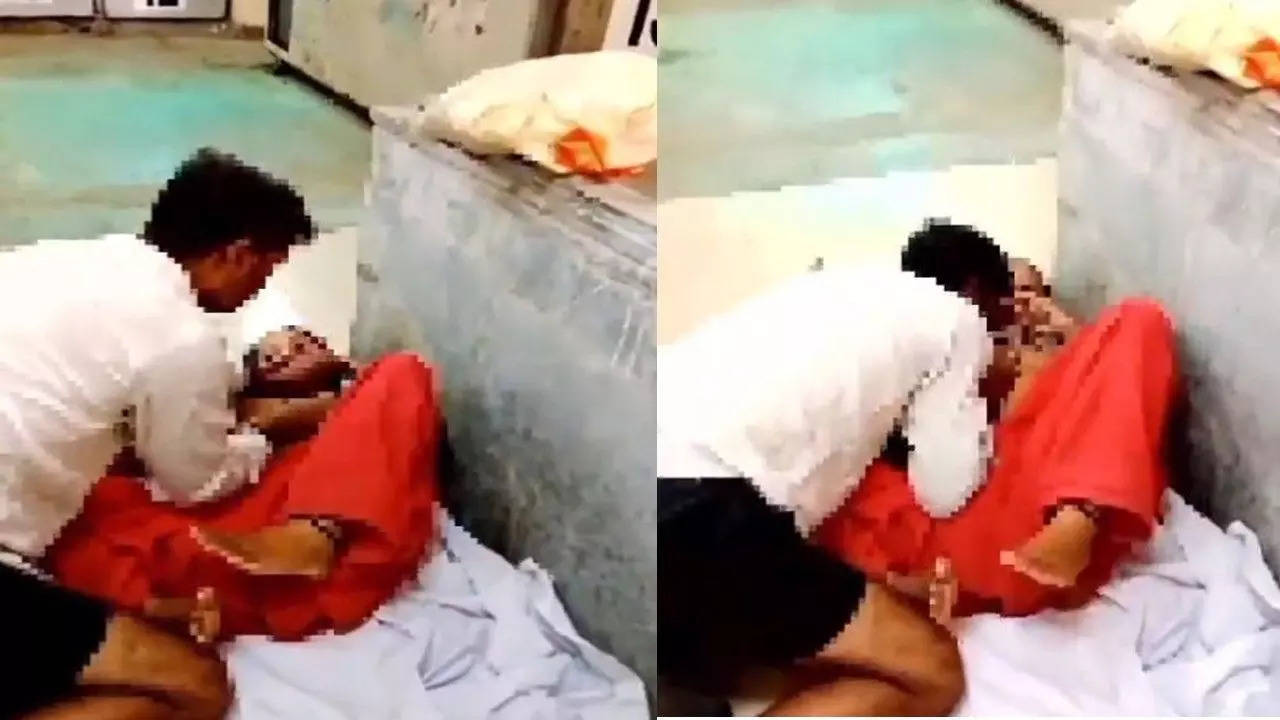 noida postmortem house sweeper and woman filmed obscene act in postmortem room