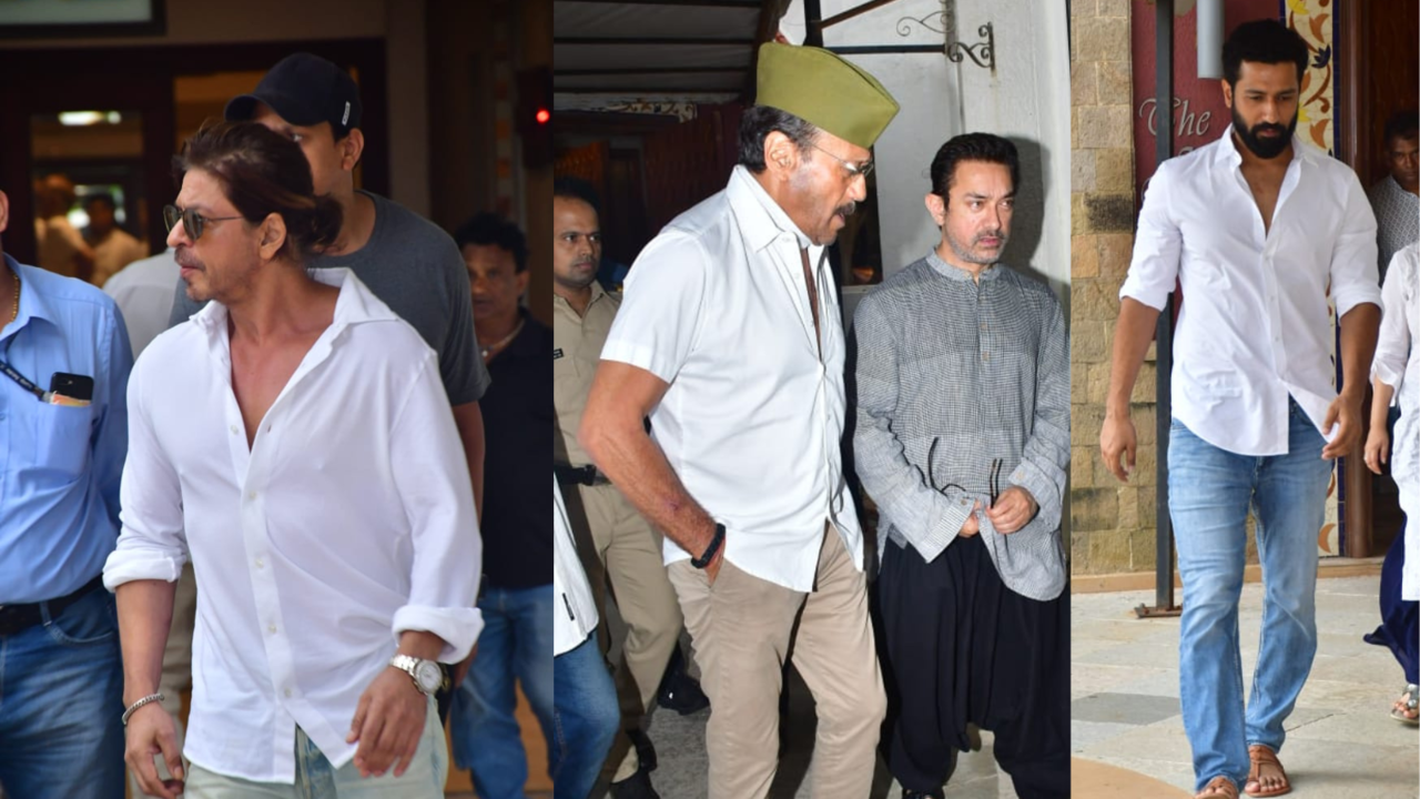 Shah Rukh Khan, Aamir, Vicky Kaushal, Jackie Shroff And More Celebs Attend Pradeep Bandekar's Prayer Meet