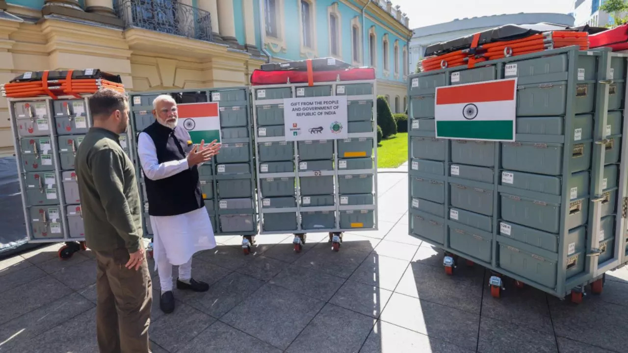 PM Modi presents BHISHM Cubes to Ukraine President Zelenskyy