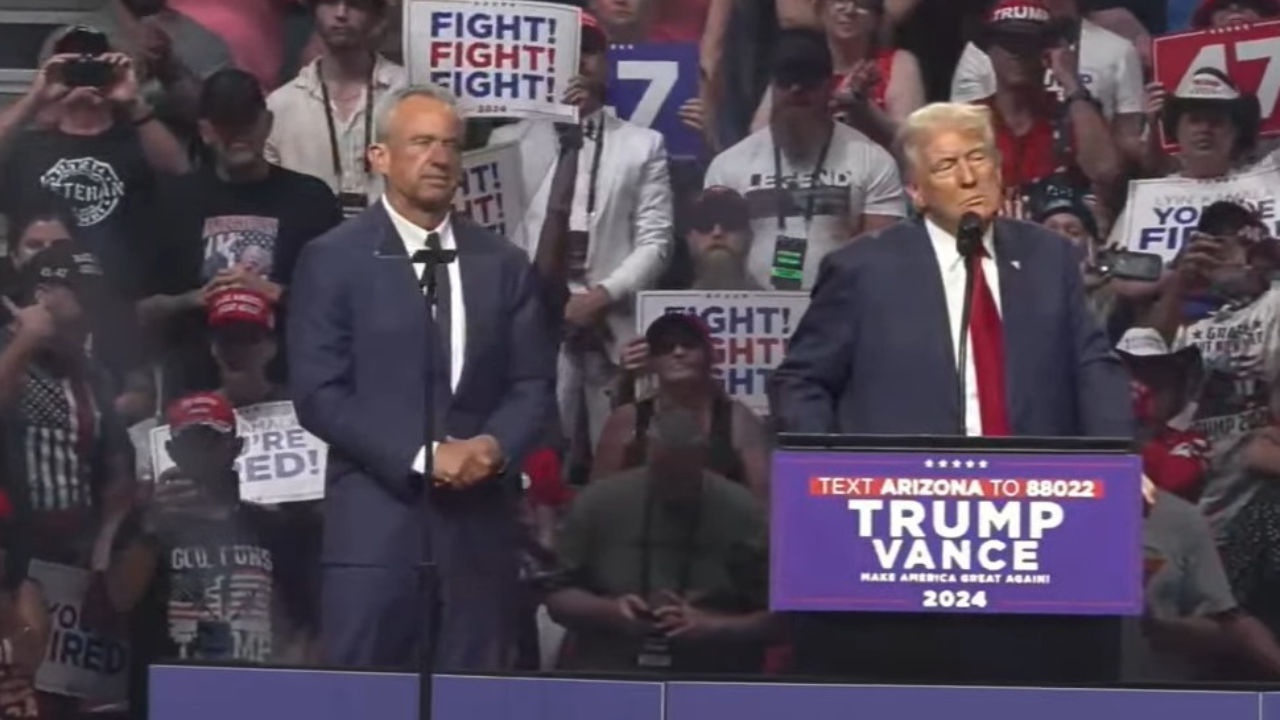 RFK Jr Joins Donald Trump At Glendale Rally