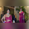 Priyanka Chopras Magenta Saree Gets Sultry Desi Girl Spice Through Strappy Blouse At Brothers Wedding Festivities