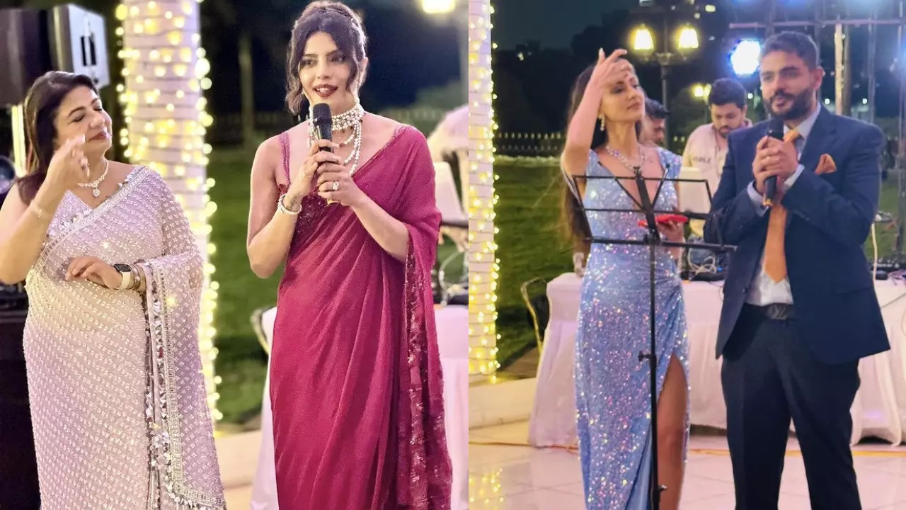 Priyanka Chopra Gives Emotional Speech At Brother Siddharth's Wedding Function. See UNSEEN Family Pics