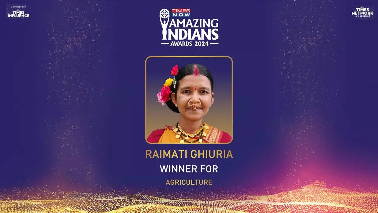 'queen of millets' raimati ghiuria honoured at times now amazing indians awards 2024