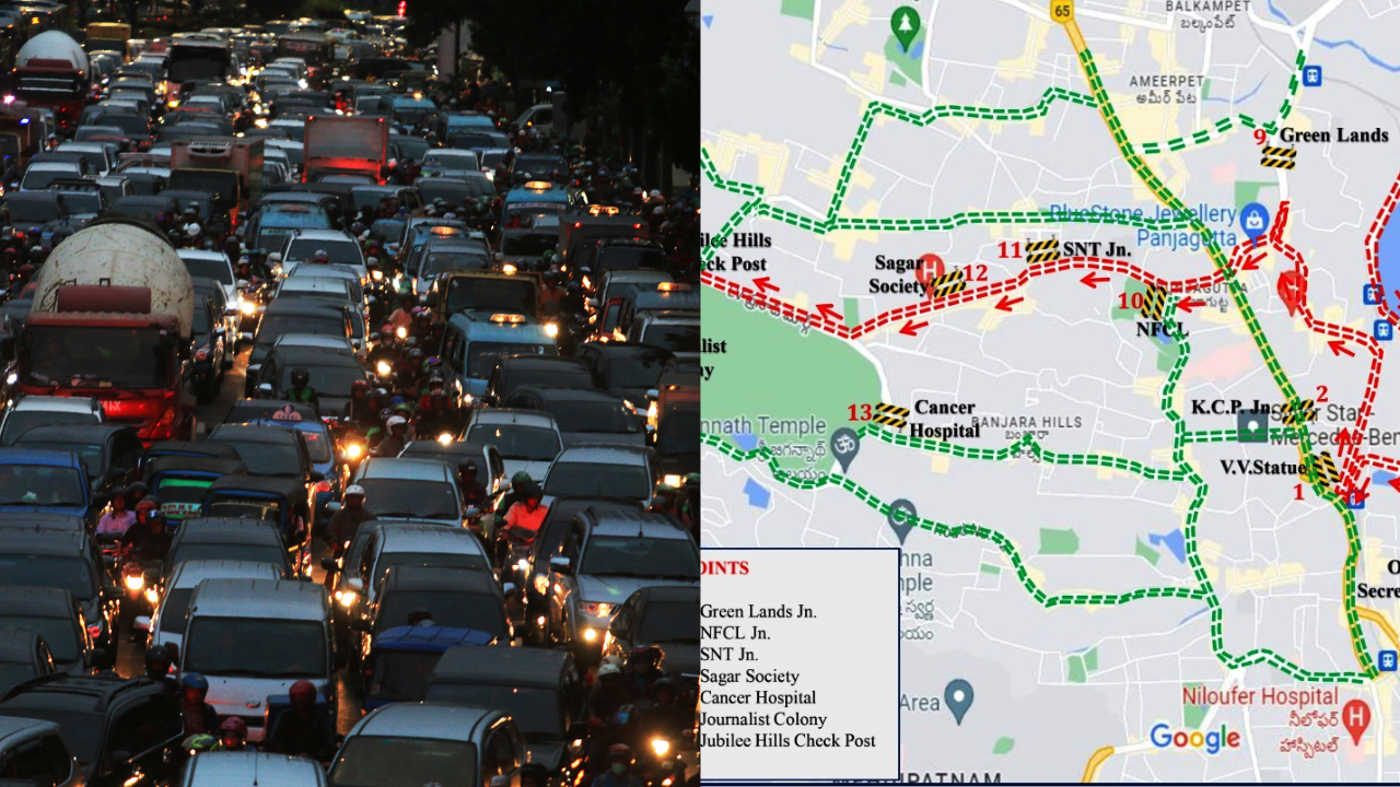 traffic advisory issued for hyderabad runners marathon on august 25- check diversions