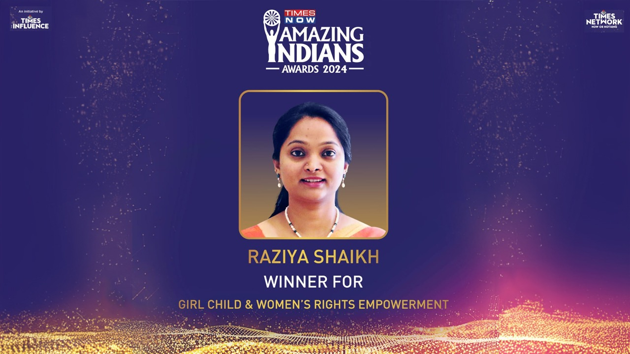 innovator to national icon: raziya shaikh honoured at amazing indians awards 2024