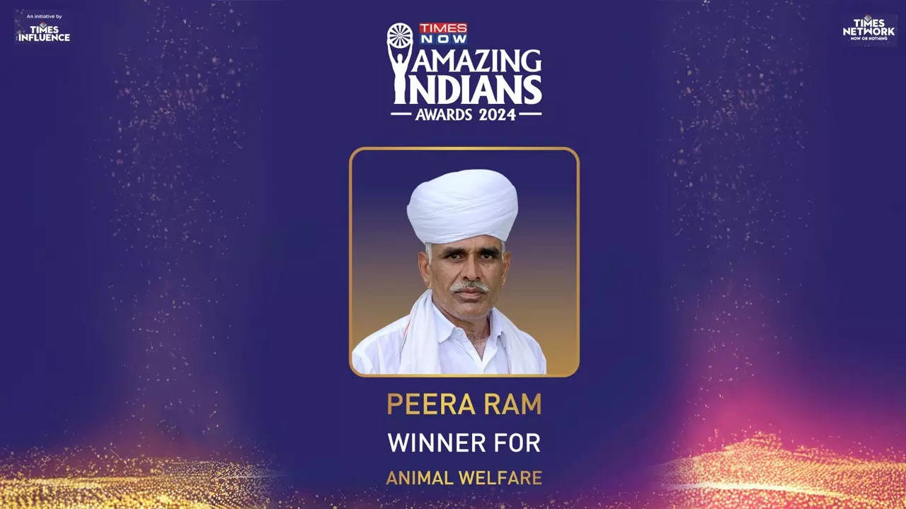 peera ram: rajasthan mechanic turns wildlife saviour, honored at amazing indians awards 2024