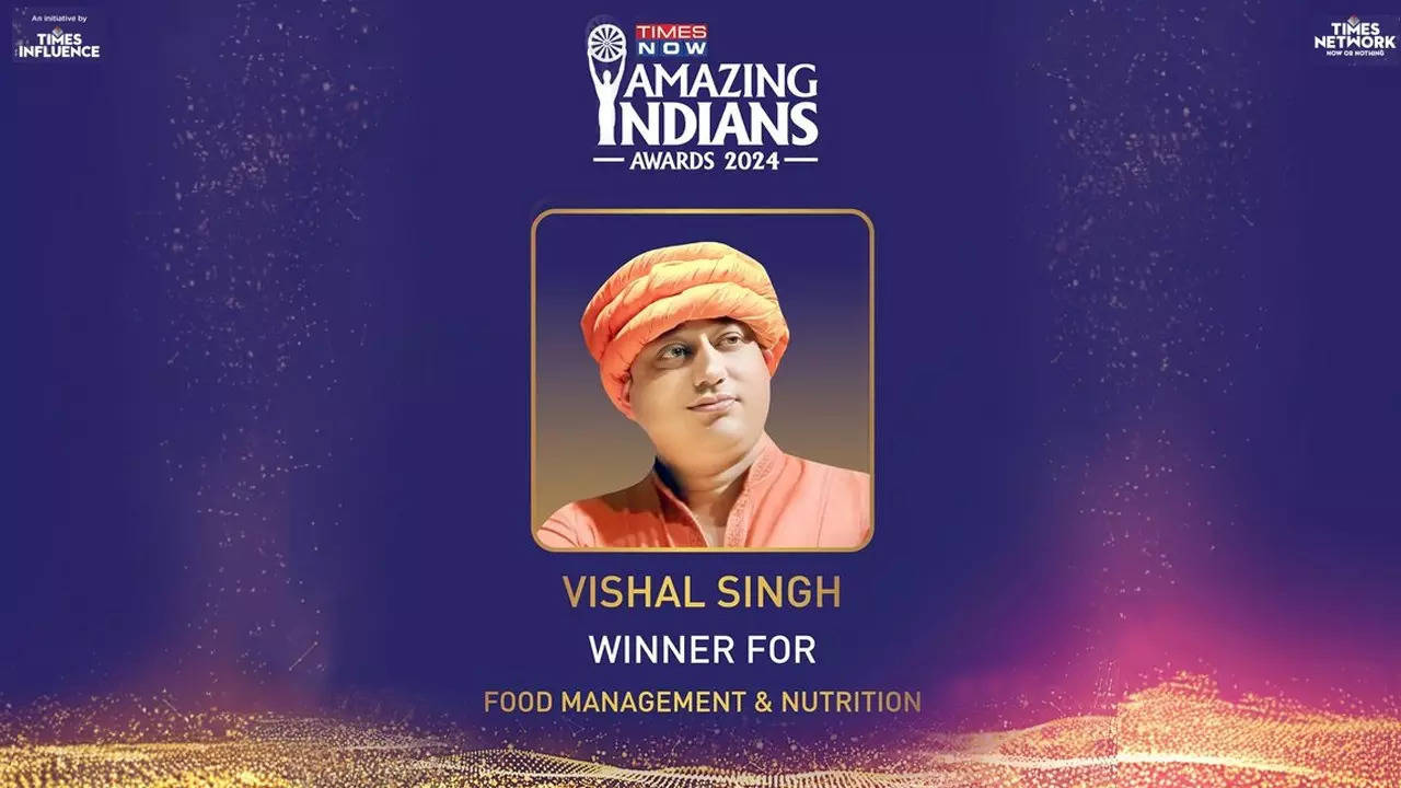 ‘food man of lucknow’: vishal singh honoured at amazing indians 2024