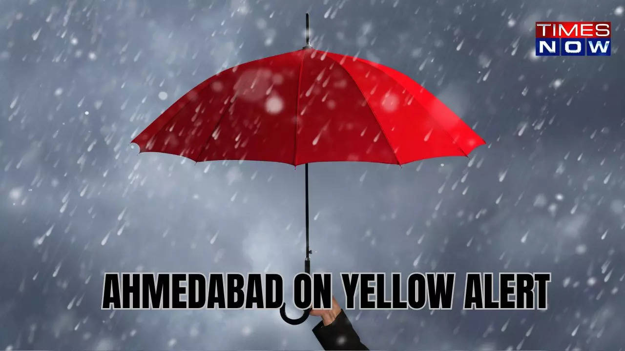 ahmedabad rain news: imd issues yellow alert for week-long rainfall