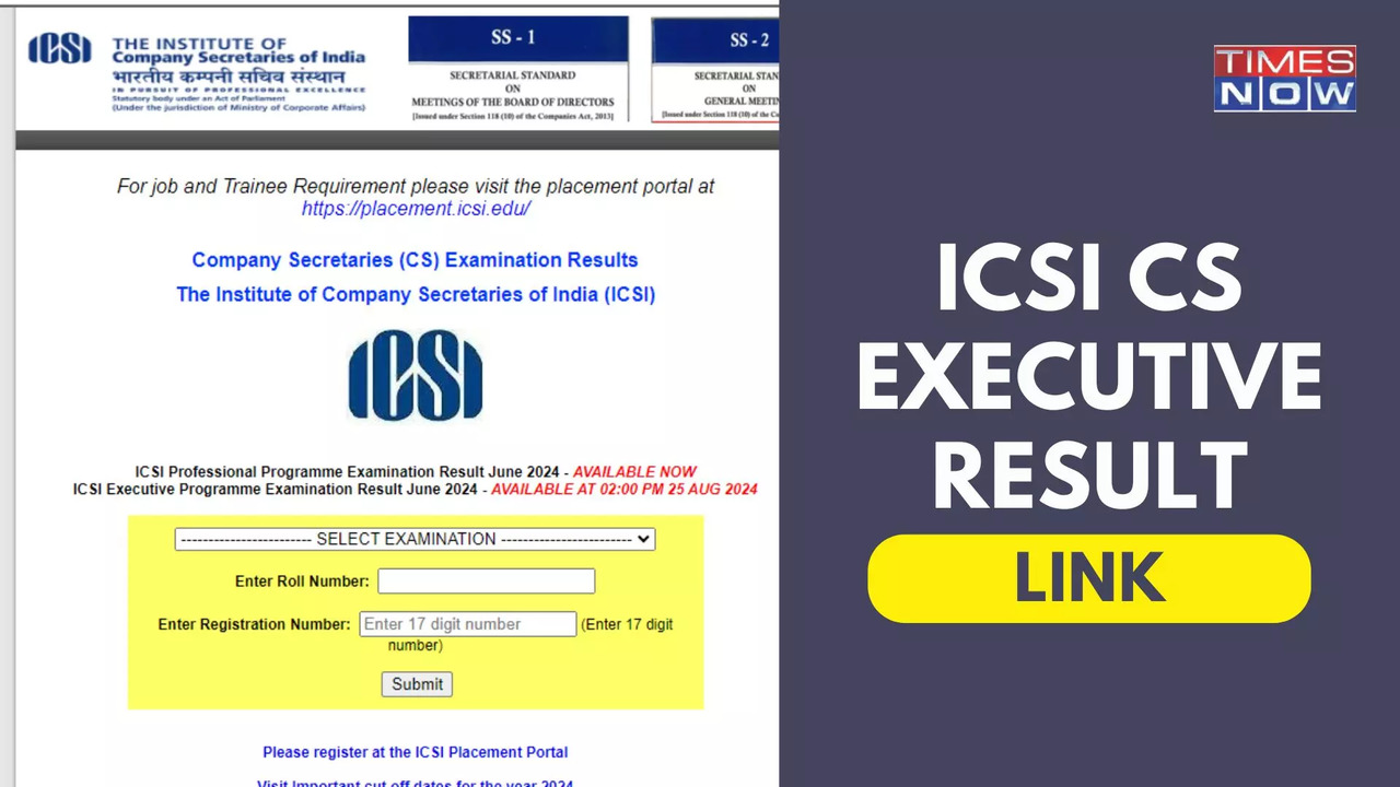 CS Executive Result June 2024 Released on icsi.edu, How to Check Scores