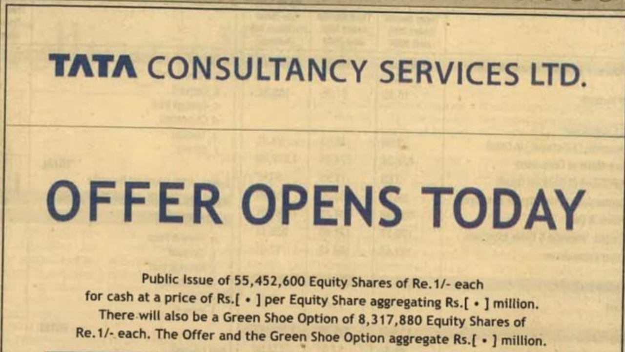 20 Years of TCS IPO