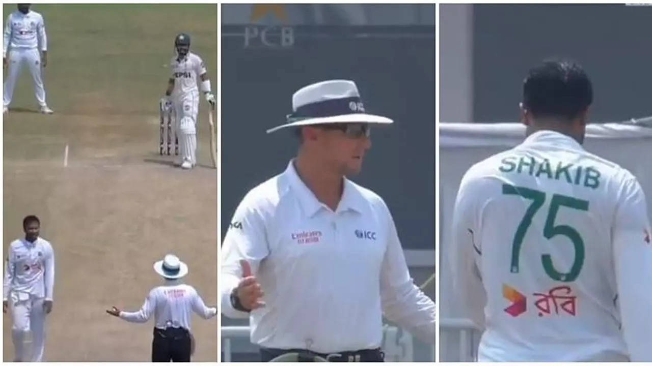 PAK vs BAN: Shakib Al Hasan Warned By Umpire After Tense Ball-Throw Incident With Mohammad Rizwan